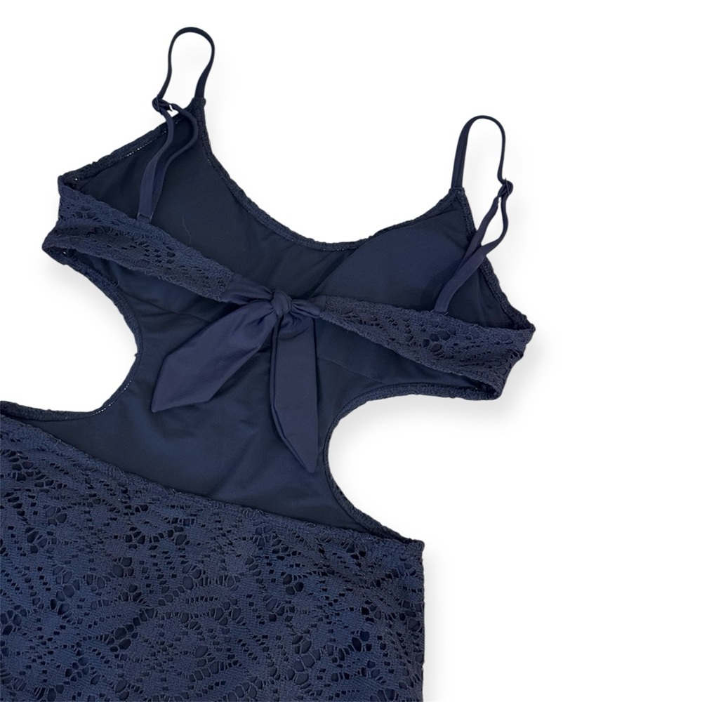 Aerie Dark Blue One Piece Swimsuit | NWT | Medium | Adjustable - Picture 5 of 6